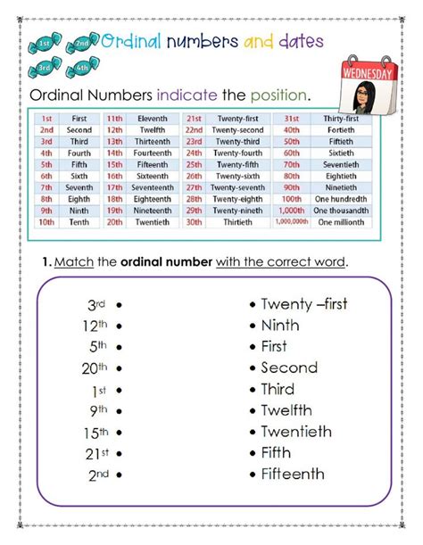 ordinal numbers worksheet|homework sheets dates ordinal numbers.